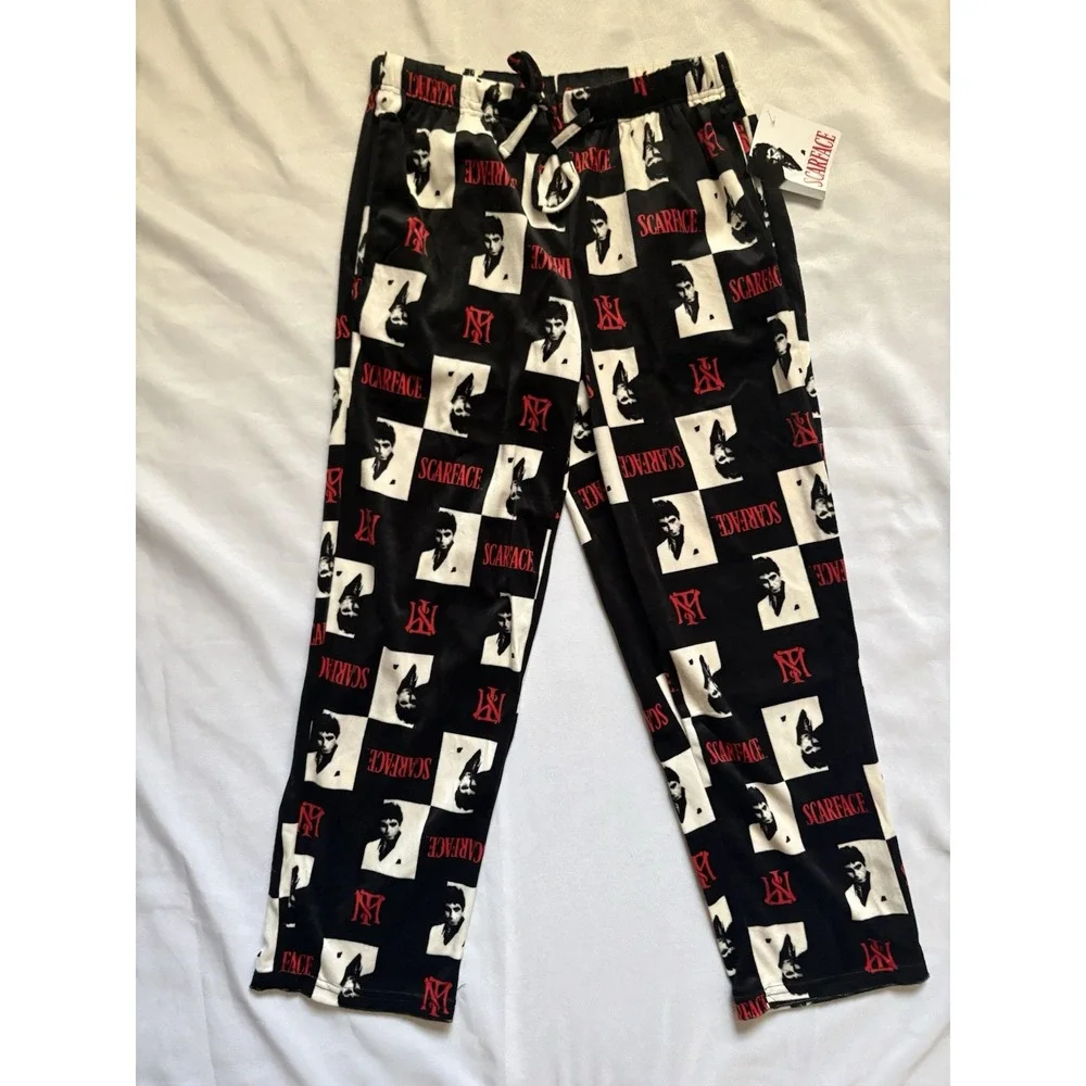 NEW Scarface Lounging Pajama Pants Size Medium Scarface Pajama Scarface Pants